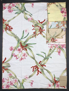Seaside Frolic Fabric Beacon Hill in Pink Lily Remnant Rare Discontinued